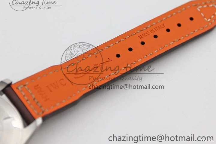 MIROTIME 0502 Mark XVIII IW327010 SS M+F 1:1 Best Edition Blue Dial on Brown Leather Strap A Resilient 7051